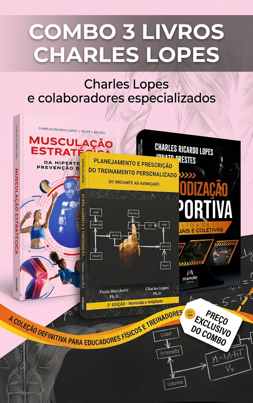 Combo 3 Livros Charles Lopes